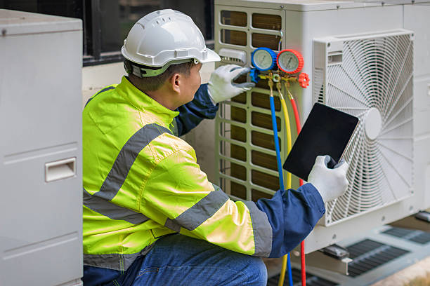 Professional Air Conditioning Repair technician working in Bangs, TX
